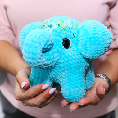 Plush Elephant Marshmallow PDF Amigurumi free Pattern (2)