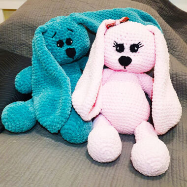 Puffy Plush Bunny Stompy Amigurumi PDF Pattern (1)