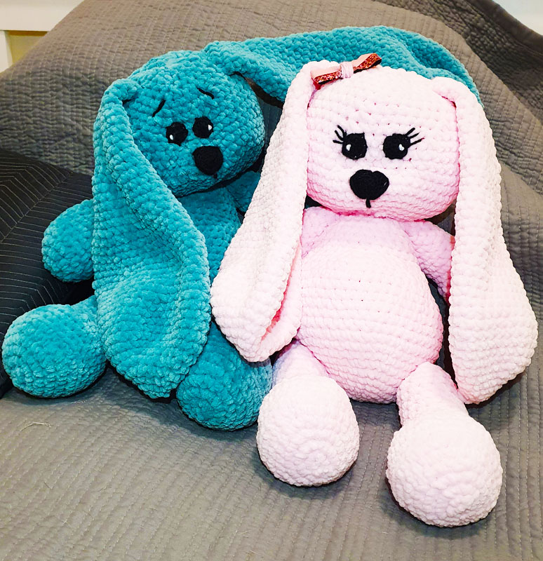 Puffy Plush Bunny Stompy Amigurumi PDF Pattern (2)