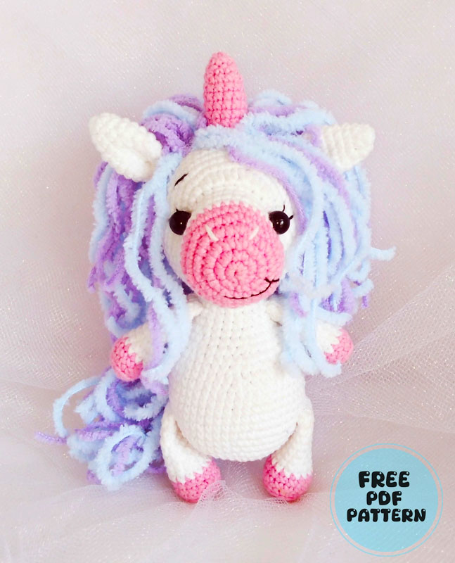 Stella the Little Unicorn Amigurumi Free PDF Pattern (2)