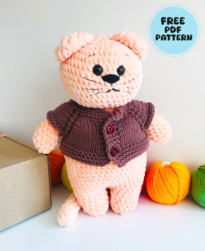 Velvet Cat Cuddlepaws PDF Crochet Free Pattern (2)