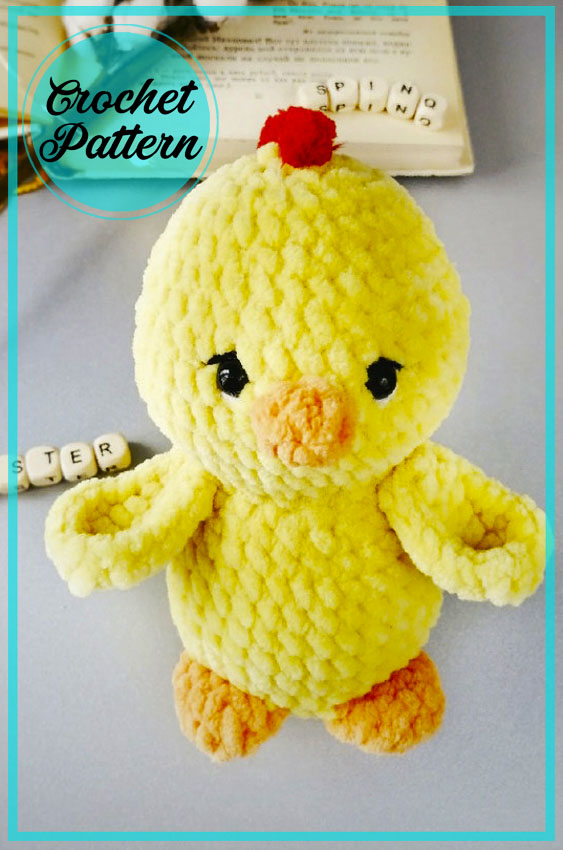 Little yellow chicken amigurumi crochet free pattern