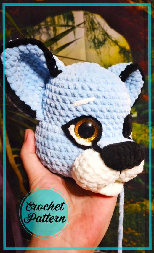 Blue Cougar Amigurumi Crochet Free Pattern