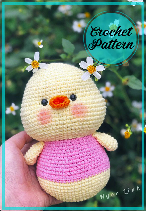 Little Duck Amigurumi free PDF crochet Pattern