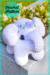 Plush Elephant Marshmallow Amigurumi free Pattern
