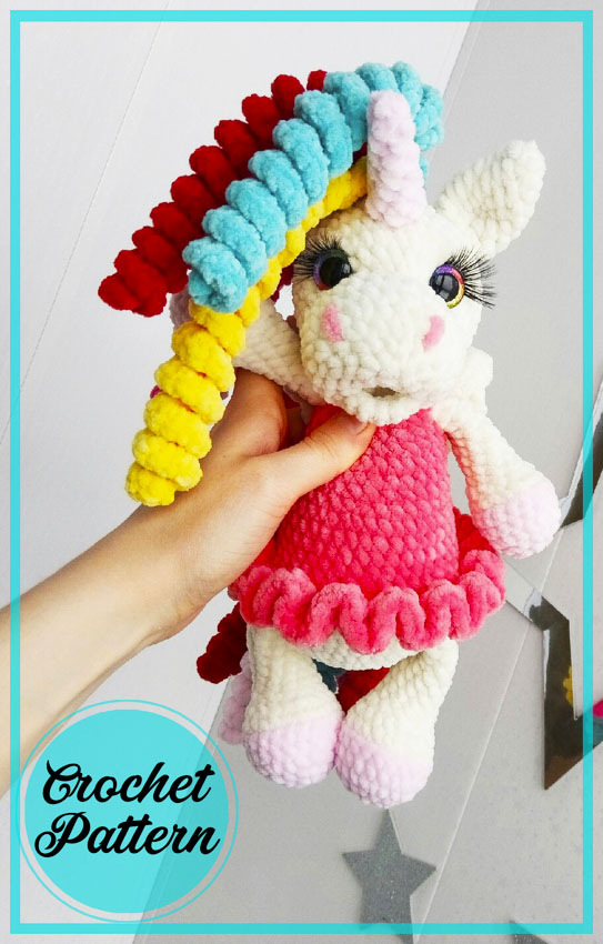 Flying Unicorn Amigurumi PDF crochet free pattern 6