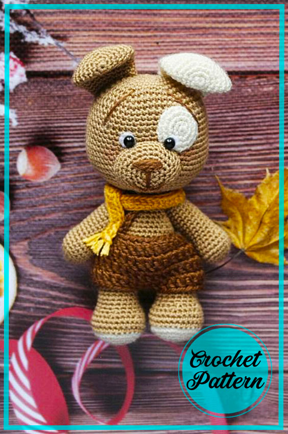 Cute little Dog Amigurumi free crochet pattern