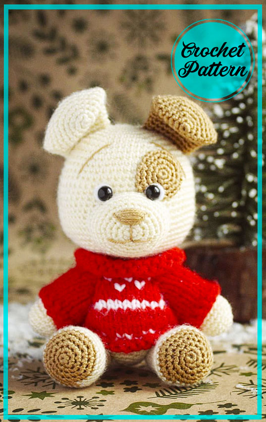 Cute little Dog Amigurumi free crochet pattern