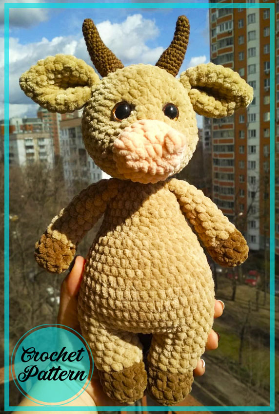 Bull Innocent Amigurumi crochet free PDF pattern