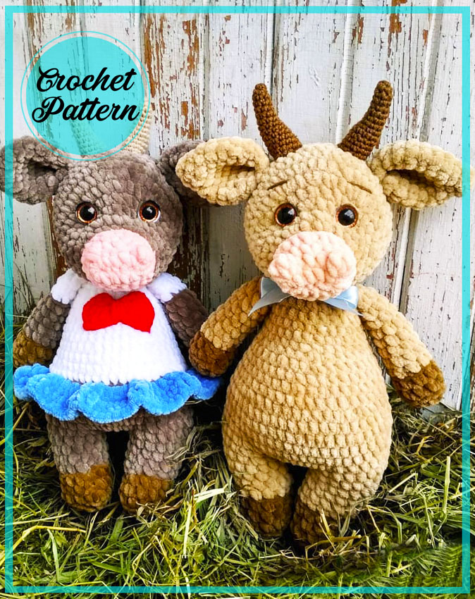 Bull Innocent Amigurumi crochet free PDF pattern 2