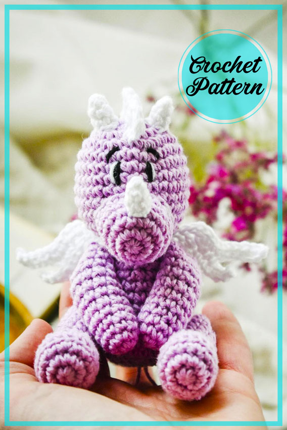 Little Dragon Amigurumi free PDF crochet pattern