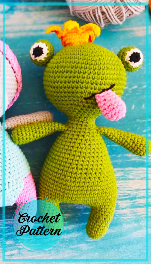 Fiona mini Frog Amigurumi crochet PDF Free pattern 5