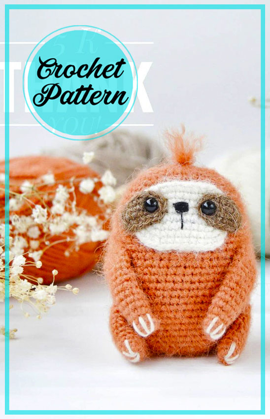 Little Sloth Amigurumi Crochet Pattern
