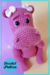 Pink Hippo Amigurumi Crochet PDF Free Pattern 2