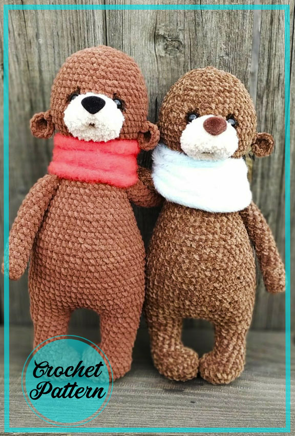 Sad Teddy Bear Amigurumi Crochet PDF Free Pattern 2