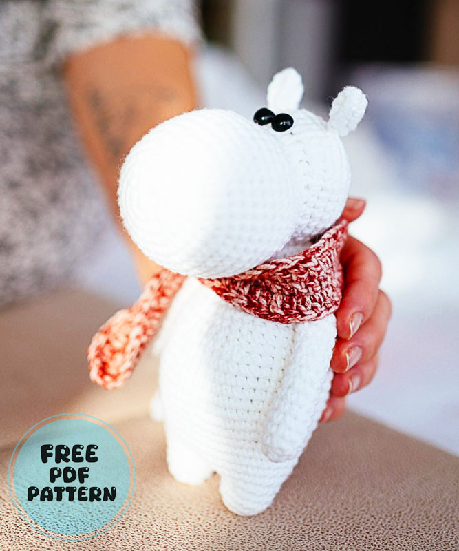 Moomin Hippo Amigurumi Free PDF Pattern (1)