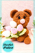 Teddy Bear With Tulips Amigurumi PDF Crochet Pattern