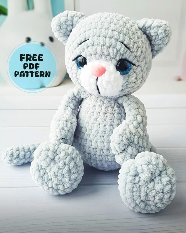 Big Plush Cat Sully Amigurumi PDF Free Pattern (1)