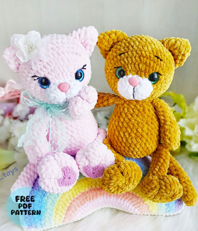 Big Plush Cat Sully Amigurumi PDF Free Pattern (2)