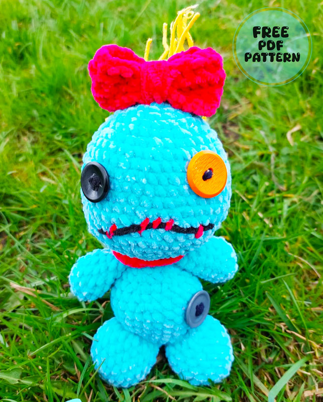 Scrump from Lilo and Stitch Doll Amigurumi Free Pattern