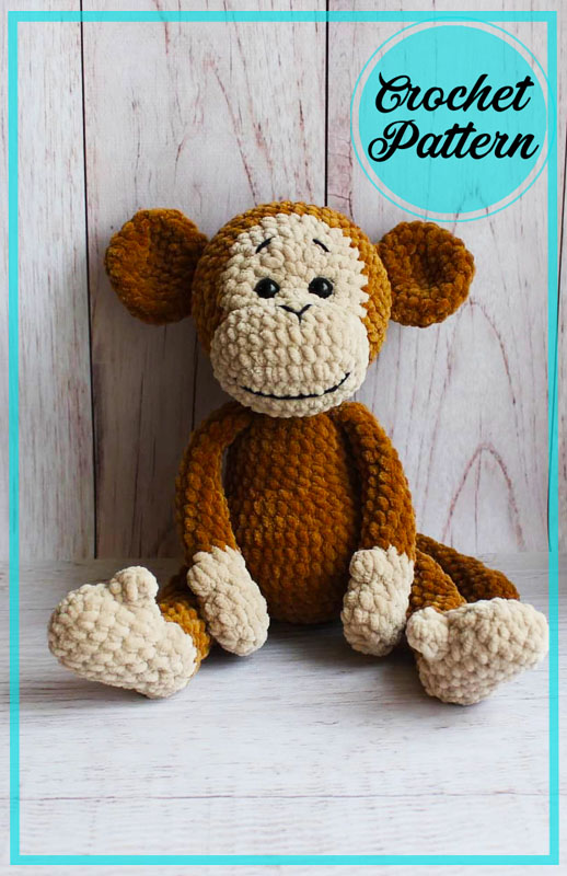 Plush Velvet Monkey Amigurumi PDF Free Crochet Pattern