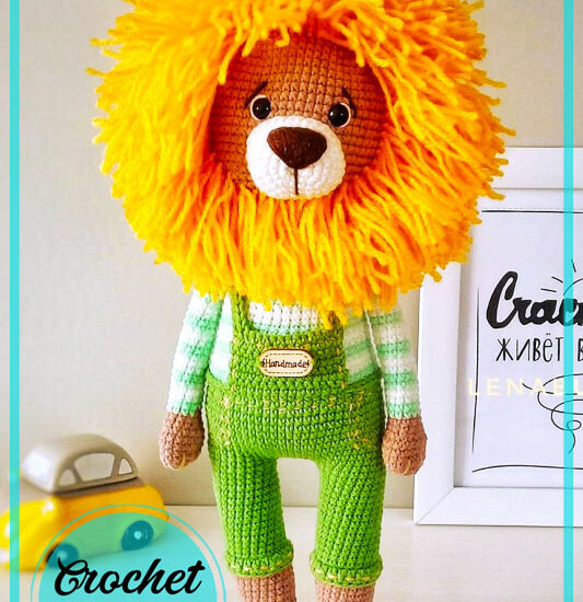 Lion in Costume Amigurumi Free Crochet Pattern