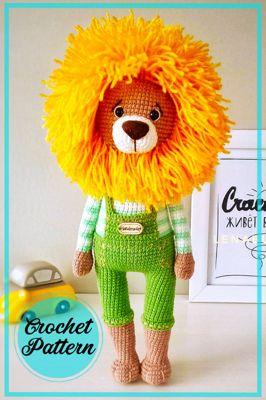 Lion in Costume Amigurumi PDF Free Crochet Pattern