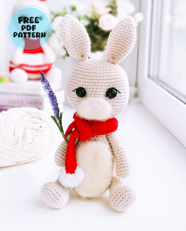 Cocoa the White Bunny PDF Amigurumi Pattern