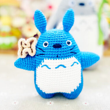 Blue Totoro with Bag Amigurumi PDF Free Pattern (1)