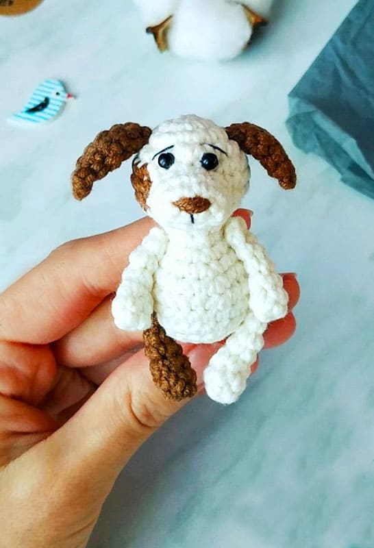 Crochet Dog Keychain Amigurumi PDF Free Pattern - Lovelycraft