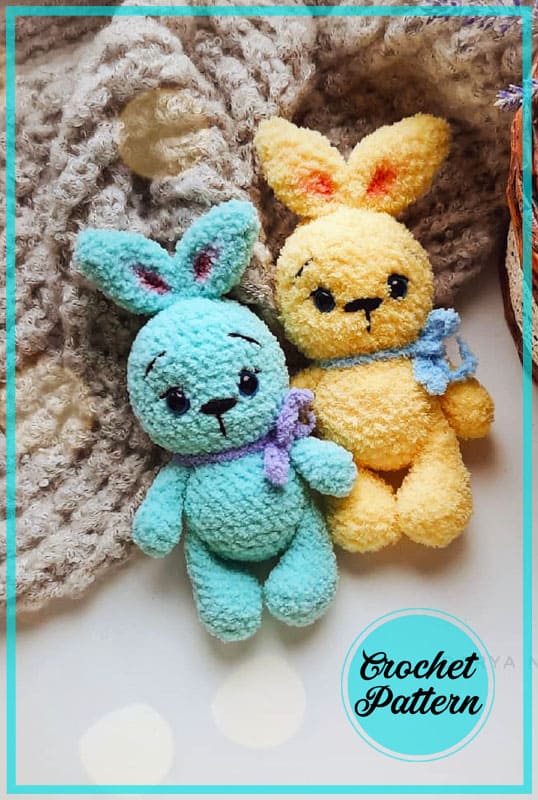 Lemon Plush Bunny Amigurumi PDF Crochet Pattern