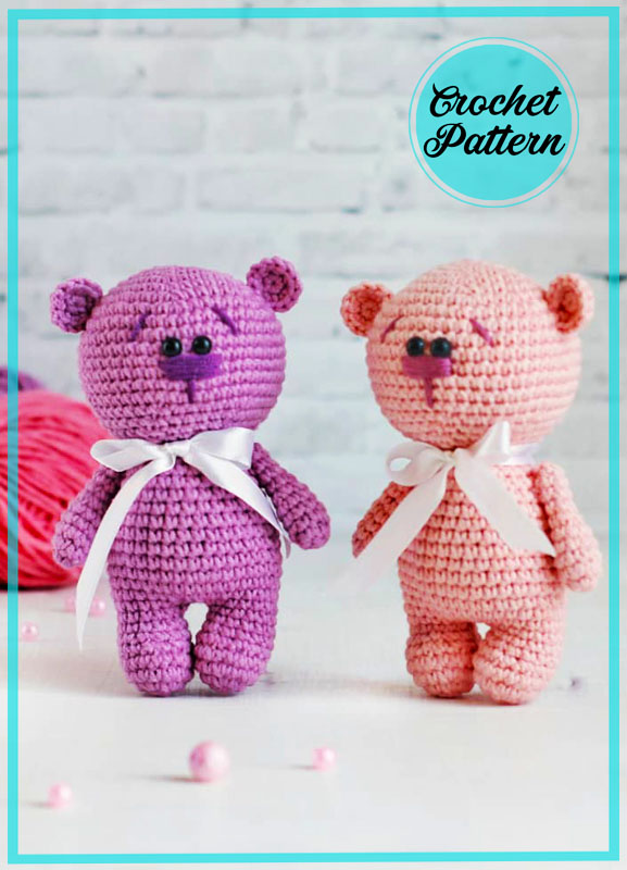 Mini Teddy Bear Amigurumi Crochet Free Pattern