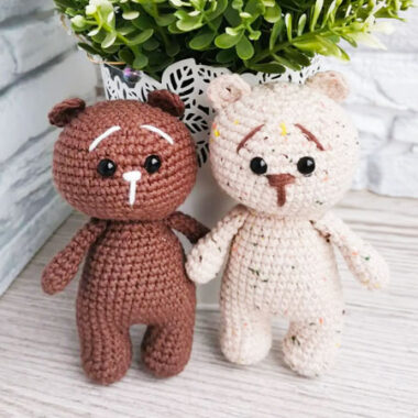 Mini Teddy Bear Keychain Amigurumi PDF Free Pattern (1)