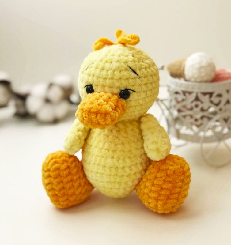 PDF Plush Baby Crochet Duck Amigurumi Free Pattern