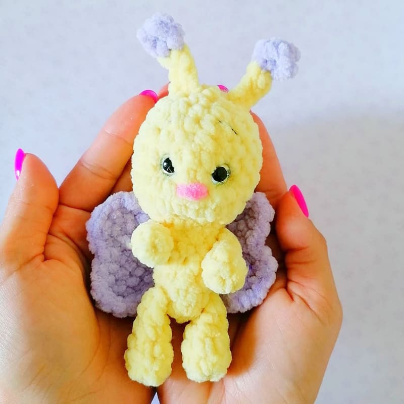Velvet Plush Butterfly Crochet Amigurumi Pattern (1)