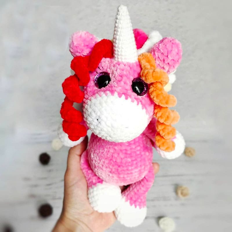 Velvet Plush Unicorn Amigurumi PDF Crochet Pattern