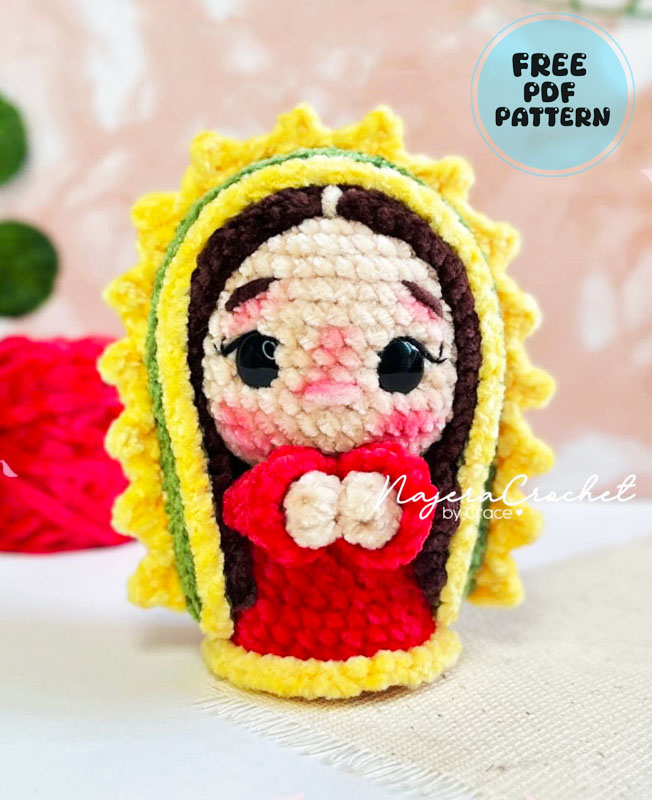 Virgin of Guadalupe Doll Amigurumi Free Pattern (2)