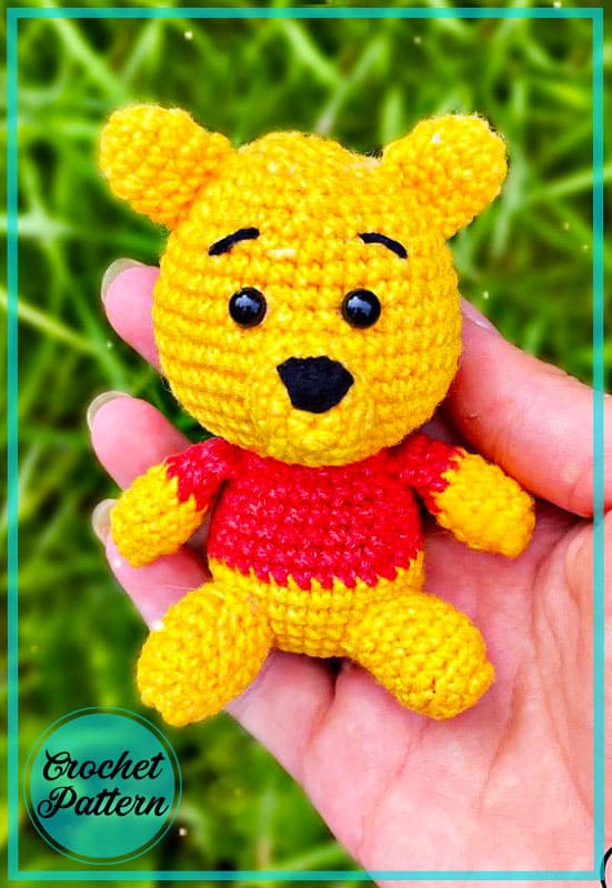 Winnie The Pooh Keychain Amigurumi Crochet Pattern (5)