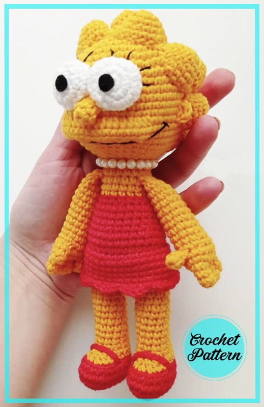 Crochet Lisa Simpson PDF Amigurumi Free Pattern