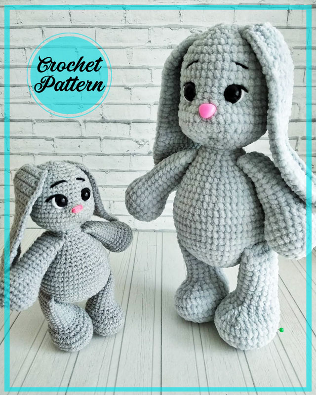 Plush Crochet Bunny Amigurumi PDF Free Pattern (3)