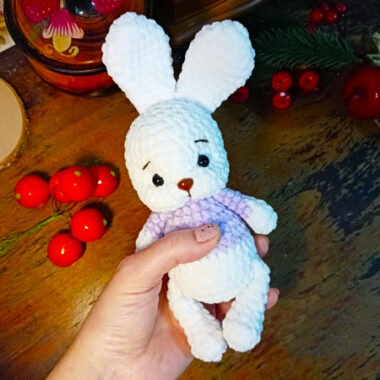 Basic Plush Bunny Fuzzy Amigurumi PDF Pattern (1)