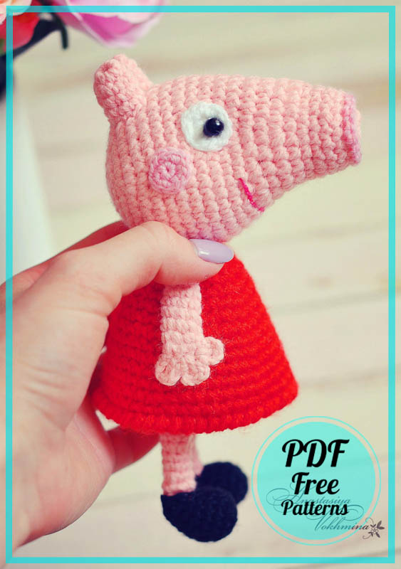 Crochet Peppa Pig Amigurumi PDF Free Pattern (3)