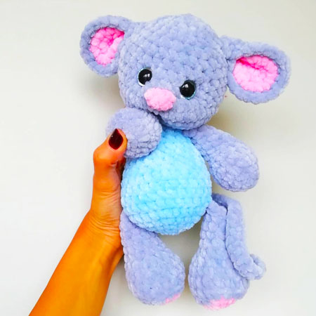 Plush Velvet Mouse Amigurumi PDF Free Pattern (1)