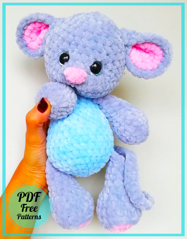 Plush Velvet Mouse Amigurumi PDF Free Pattern (2)
