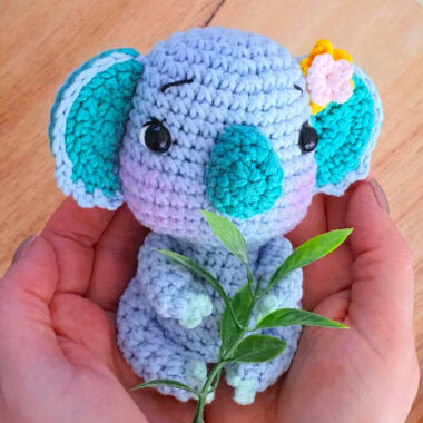 Cute Blue Koala Amigurumi PDF Free Pattern (1)