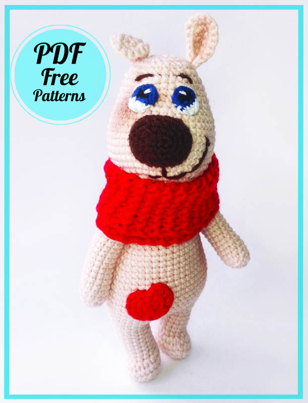 Cute Crochet Dog PDF Amigurumi Free Pattern
