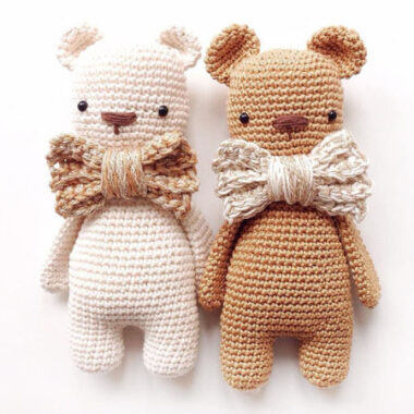 Easy Bear with Bow Tie Amigurumi PDF Free Pattern (1)