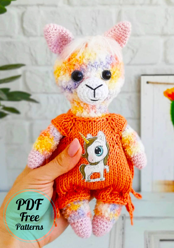 Easy Crochet Llama Amigurumi Free PDF Pattern (3)