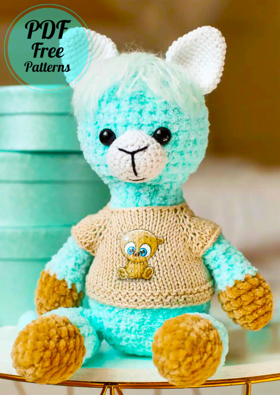 Easy Crochet Llama Amigurumi Free PDF Pattern (4)