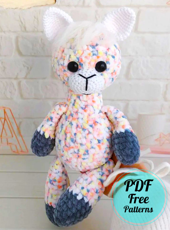 Easy Crochet Llama Amigurumi Free PDF Pattern (5)